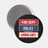 Aimant Ambulance de police des incendies Thunder_Cove (Recto/Verso)