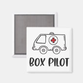 Aimant Ambulance Driver EMS EMT Paramedbox Pilot (Recto/Verso)