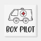 Aimant Ambulance Driver EMS EMT Paramedbox Pilot (Devant)