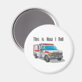 Aimant Ambulance How I Roll (Recto/Verso)