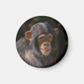 Aimant Âme joueuse – Gros plan sur un bébé chimpanzé (Devant)