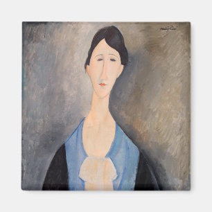 Aimant Amedeo Modigliani - Jeune femme en bleu