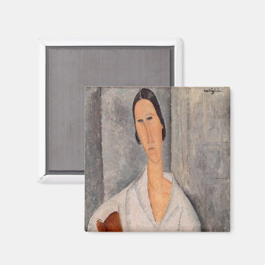 Aimant Amedeo Modigliani - Madame Hanka Zborowska Leaning (Recto/Verso)
