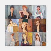 Aimant Amedeo Modigliani - Masterpieces Collage (Devant)
