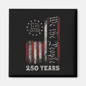 Aimant America 250th Birthday Us Flag 250 Years We The Pe (Devant)