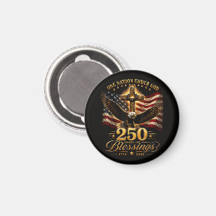 Aimant Américain 250e anniversaire patriotique États-Unis