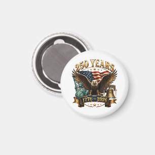 Aimant Américain 250e anniversaire USA Patriotique 4 juil