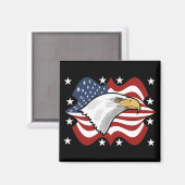 Aimant américain Eagle (Recto/Verso)