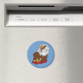 Aimant American Bald Eagle Ribbon Classic Bird Tattoo (In Situ (Lave-vaisselle))