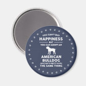 Aimant American Bulldog adoption bonheur (Recto/Verso)