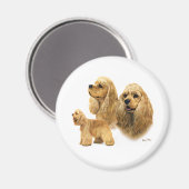 Aimant American Cocker Spaniel (Recto/Verso)