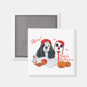 Aimant American Cocker Spaniel Halloween (Recto/Verso)