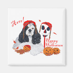 Aimant American Cocker Spaniel Halloween