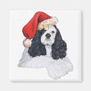 Aimant American Cocker Spaniel Noël
