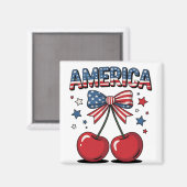 Aimant American Coquette Bow Cherche esthétique USA Drape (Recto/Verso)