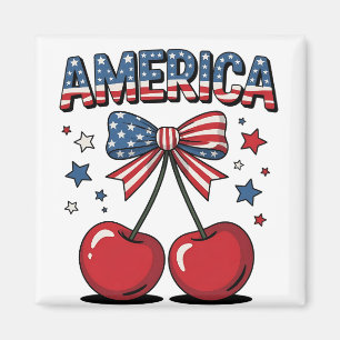 Aimant American Coquette Bow Cherche esthétique USA Drape