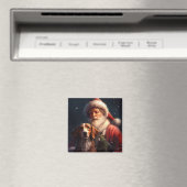 Aimant American English Foxhound Santa Claus Noël (In Situ (Lave-vaisselle))