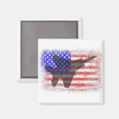 Aimant American Flag Avion Patriotique Air Force Pl (Recto/Verso)