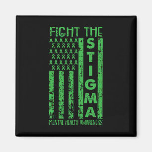 Aimant American Flag Sensibilisation à la santé mentale R