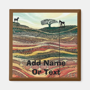Aimant American Folk Style Oil Rige