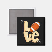 Aimant American Football Love Valentines Rugby Srts Pl _1 (Recto/Verso)