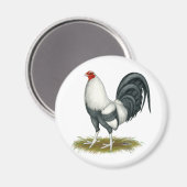 Aimant American Game Silver Blue Gamecock (Recto/Verso)