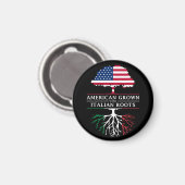 Aimant American Grosse avec racines italiennes Italie Des (Recto/Verso)