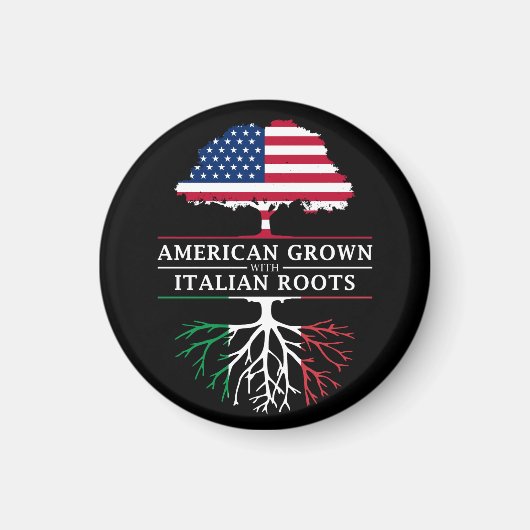 Aimant American Grosse avec racines italiennes Italie Des (Devant)