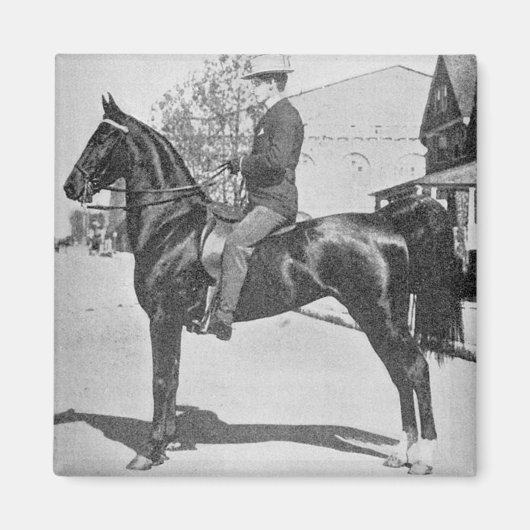 Aimant American Saddlebred Horse photo Vintage (Devant)