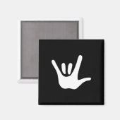 Aimant American Sign Language Love Asl Deaf Awareness  (Recto/Verso)