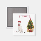 Aimant American Staffordshire Terrier Funny Christmas Dog (Recto/Verso)