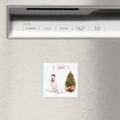 Aimant American Staffordshire Terrier Funny Christmas Dog (In Situ (Lave-vaisselle))