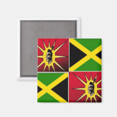 Aimant Amérindien et jamaïcain (Recto/Verso)