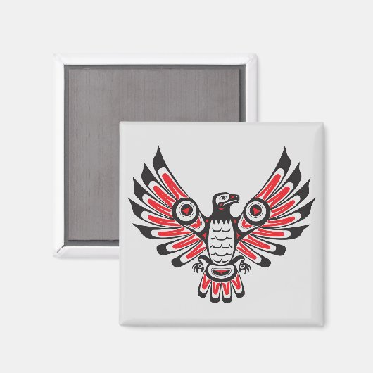Aimant Amérindien Fire Bird (Recto/Verso)