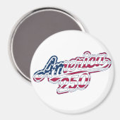Aimant Amérique 250 Drapeau Script Semiquincentennial Des (Recto/Verso)