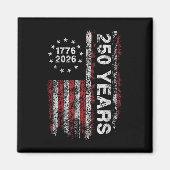 Aimant Amérique 250e anniversaire Us Drapeau 250 ans Nous (Devant)