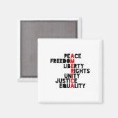 Aimant Amérique anti-Trump Signification1 (Recto/Verso)