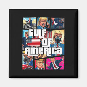 Aimant Amérique du Golfe des États-Unis Salutation Trump 