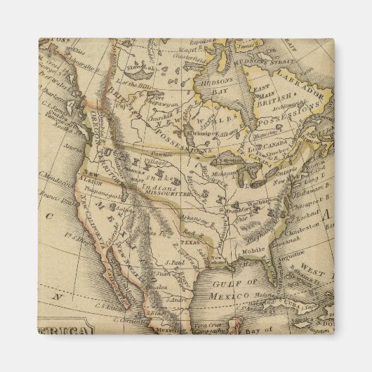 Aimant Amérique du Nord 10 (Devant)