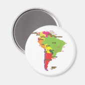 Aimant Amérique du Sud (Recto/Verso)