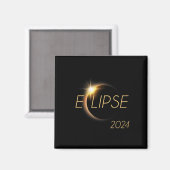 Aimant Amérique Totalité 04 08 24 Total Éclipse Solaire 2 (Recto/Verso)