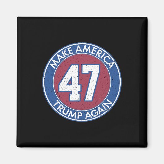 Aimant Amérique Trump 47 (Devant)