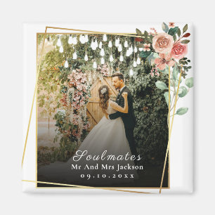 Aimant Âmes sœurs Je t'aime Photo de mariage Saint-Valent