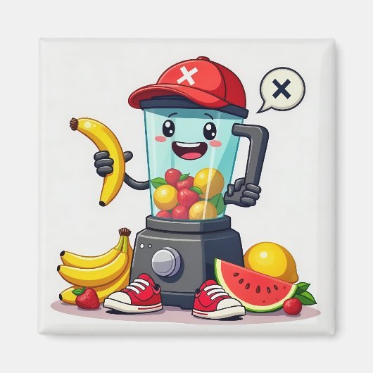 Aimant Ami Blender Fruité Amusant (Devant)