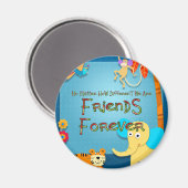 Aimant Amis animaux TEE (Recto/Verso)