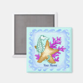 Aimant Amis de la mer Hippocampe  (Recto/Verso)