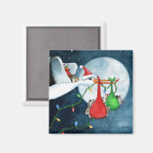 Aimant Amis de Noël et famille par Bihrle (Recto/Verso)