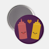 Aimant Amis Ketchup & Mustard (Recto/Verso)