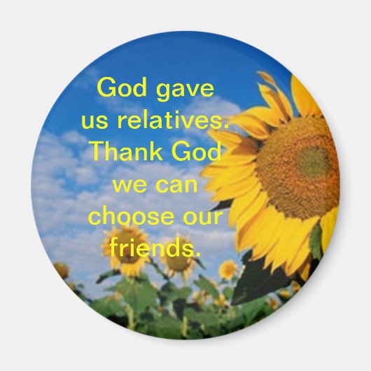 Aimant Amis/Magnet de tournesol (Devant)