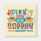 Aimant AMIS™ | Mais Premier café Vibrant Graphisme (Devant)